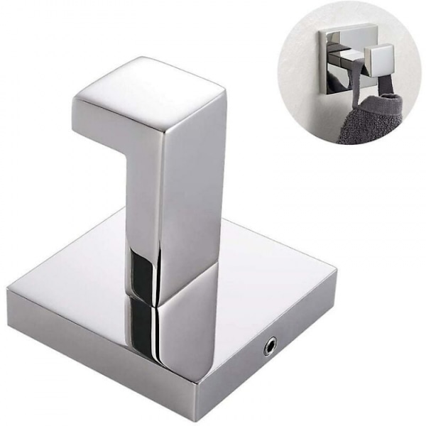 2-pack väggkrokar handdukskrokar silver 304 rostfritt stål krok