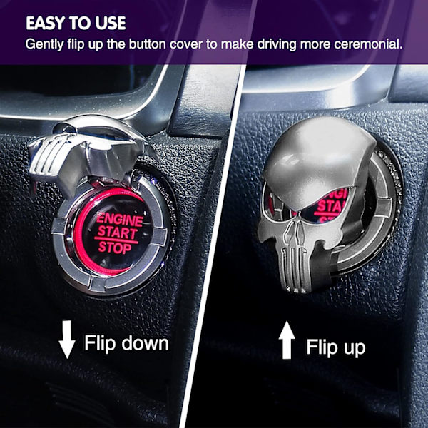 Startknap til bil - Start/stop-knap til motor - Startknap med et tryk