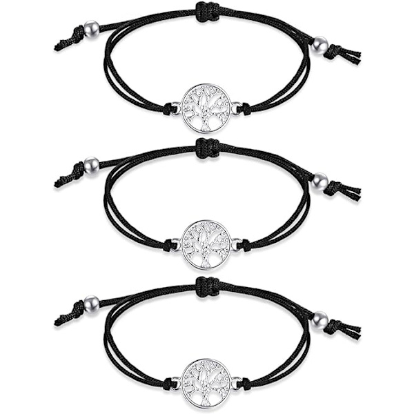 3 stk. Tre Armbånd Tilbake Til Skolen Justerbart Armbånd Tekstil