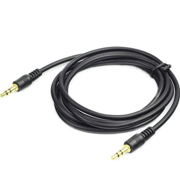 3 meter 3,5 mm han til han stereolyd Aux forlængerkabel Sort