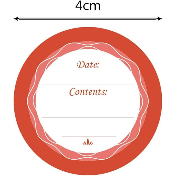 4*4cm (60 kpl) Värikkäät pakastintarraetikettejä, irrotettavat pakastetarrat