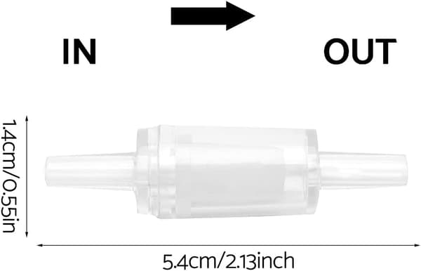 10 st Aquarium Luftpump Check Ventiler Envägs Check Ventil Aquarium