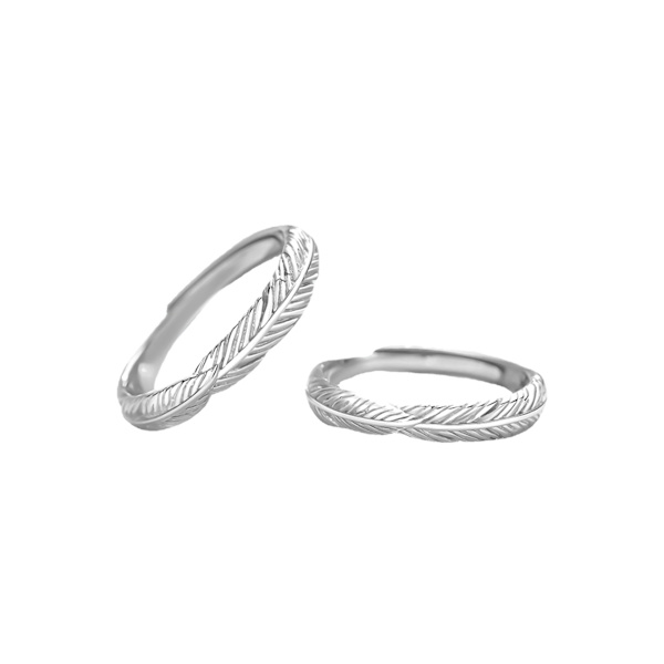 S999 Sterling Sølv Ring for Kvinner Bryllup Evighet Sølv Ring