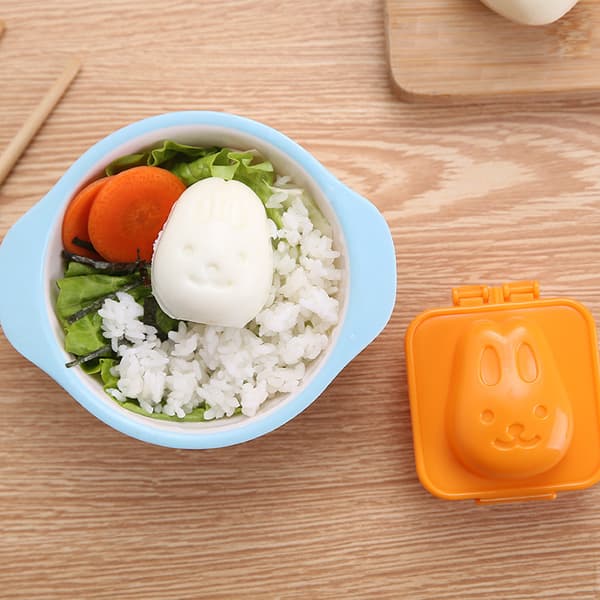 6 stk. plast eggform, sushi risform