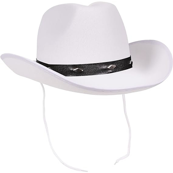 Cowboyhat med snørelukning, cowboyhat til mænd og kvinder, Fe