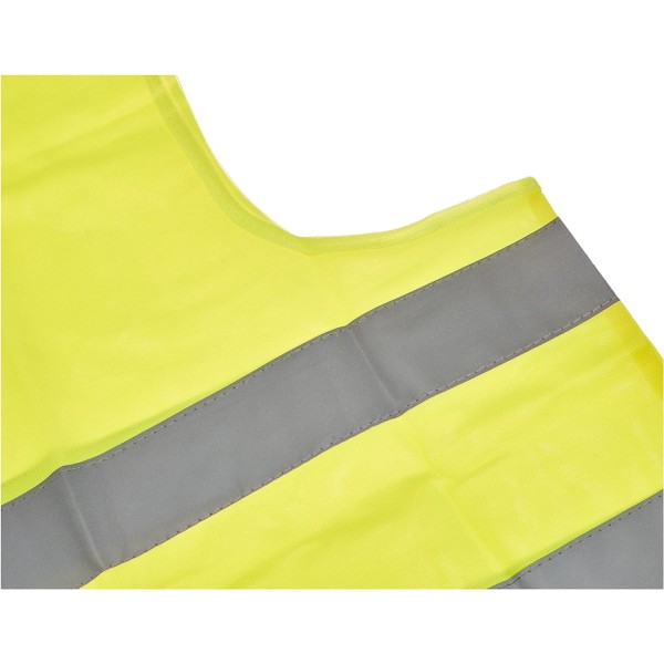 Enkel reflekterande gul säkerhetsväst Trafiksäkerhet Sanitation Worke