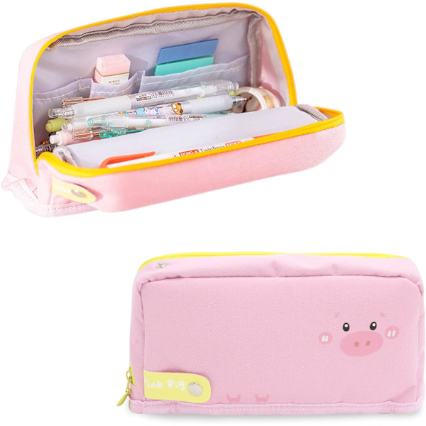 Stor kapacitet sød pen blyant etui Kawaii brevpapir pung til M