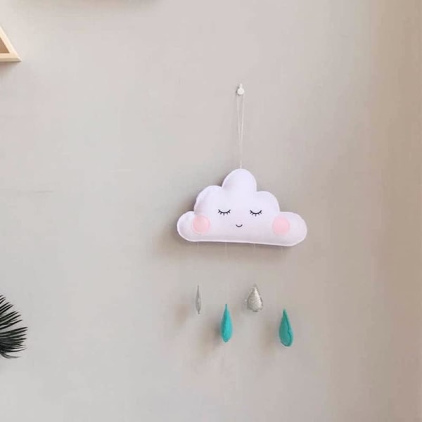 Cloud Raindrop Hängen Nursery Sovrum Fönster Vägg Tint Cribs Be