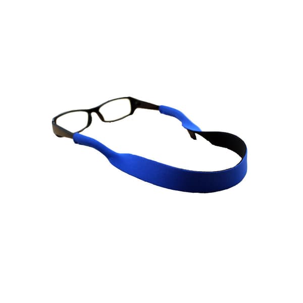 2-pack neopren elastisk sladdhållare band rem, glasögonhållare，Bl