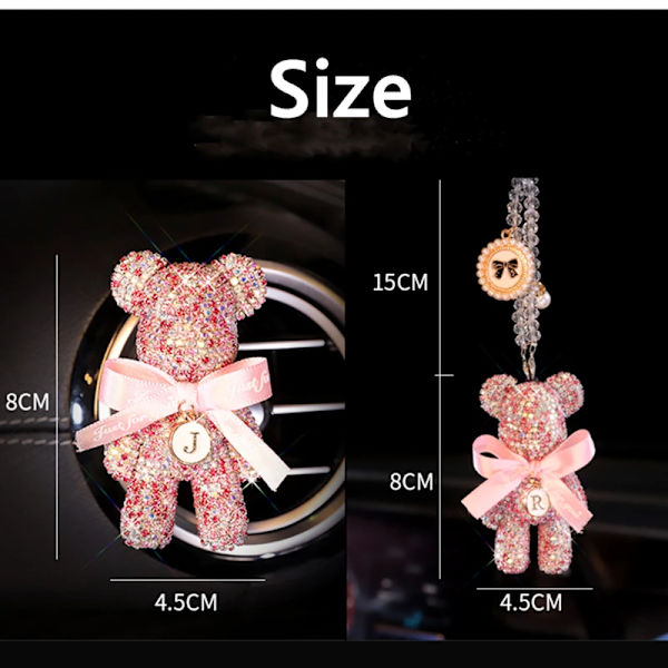 färg vit Bear bil luftfräschare lukt bil styling avgas perfu