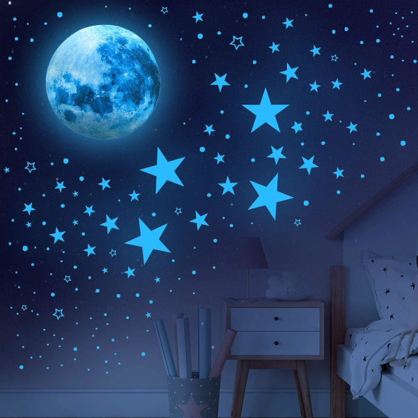1449 st Glow in the Dark Stars Tak och Luminous Star