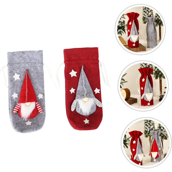 2 stykker juleselskapsrekvisita Vintrekk Home Decor Bord des