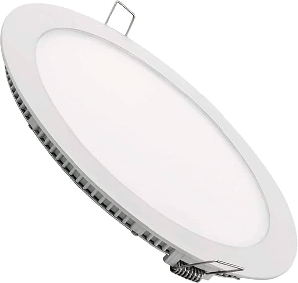 15WR Platt Rund LED Downlight Driver Funktioner Standard Cut, Måla