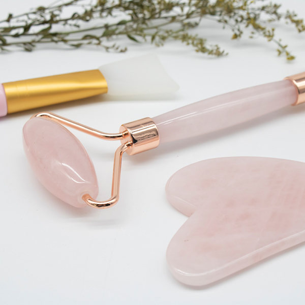 Jade Roller & Gua Sha -naamioharjasarja, 3 kpl, kasvorulla, rulla iho