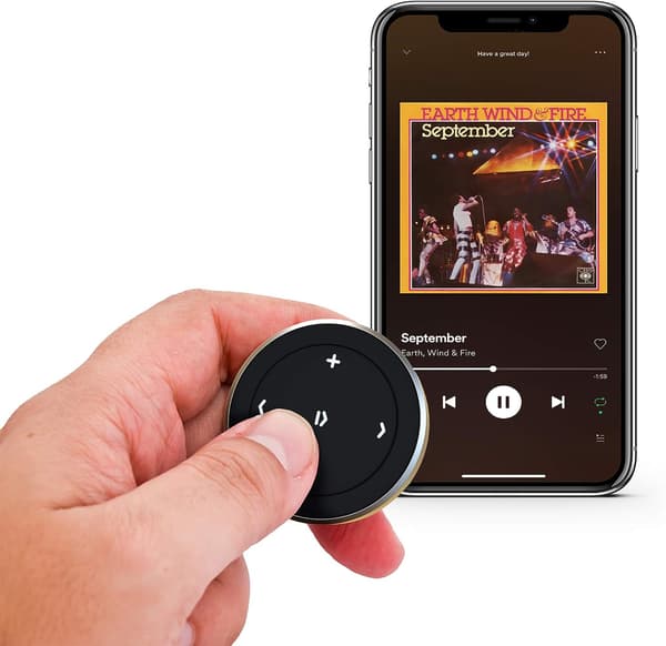 Bluetooth-mediaknapp kompatibel med iPhone 11 Plus Max/11 Plus