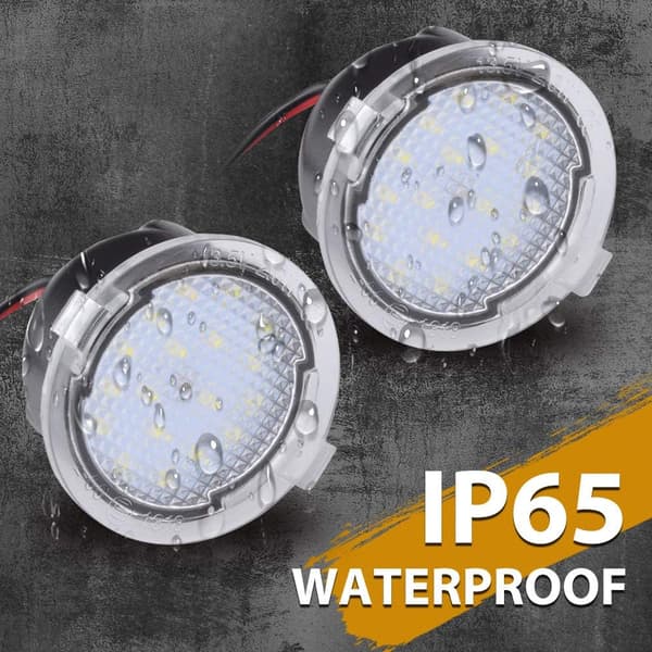 2 stk LED-frontlykter Speil Lys Bil Bakre Speil Pytt