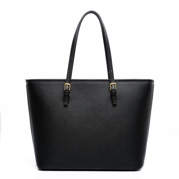 Damhandväska Laptop Tote Bag Stor PU Läder Axelväska Desig