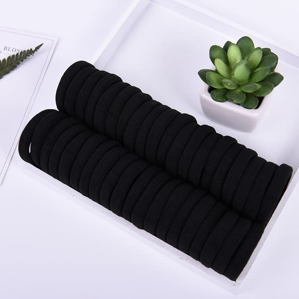 60 stk. Nylon elastiske hårbånd, ingen folder elastisk stof Larg