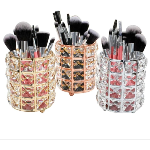 1-pack Crystal Makeup Borsthållare Multifunktionell ögonbrynspenna