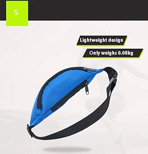 Stilig basic sports fanny pack med 2 rom for menn og kvinner