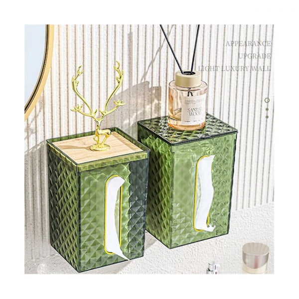 Hushållspapperslåda Transparent skrivbordspapperslåda Pumppapper