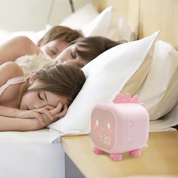 Barnväckarklocka Dinosaurie Digital Väckarklocka med Snooze M