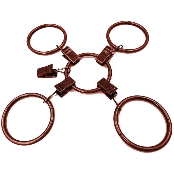 30 stk gardinringer med klips, rustfritt metallgardinring, 25