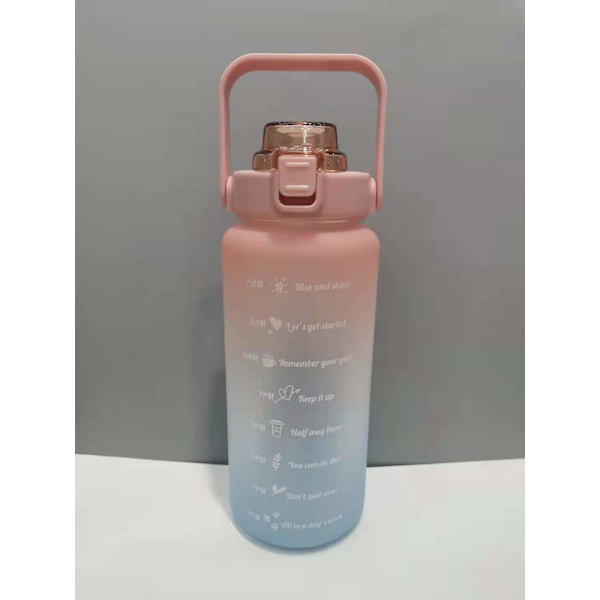 Vattenflaska med tidsmarkör - Stor 1 liter 32 Oz BPA-fri Wate