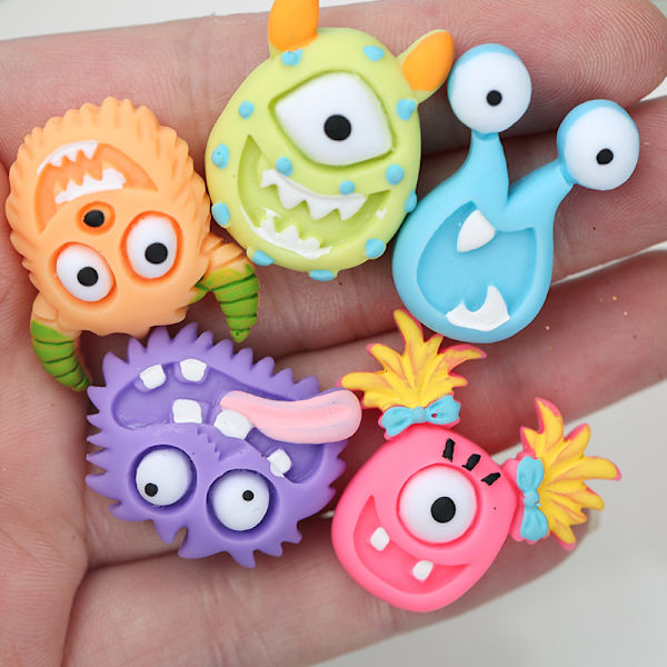 5 st resin brosch hårtillbehör material