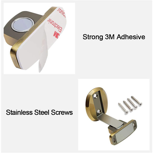 Stærk magnetisk metal dørstopper Heavy Duty dørstopper med 3
