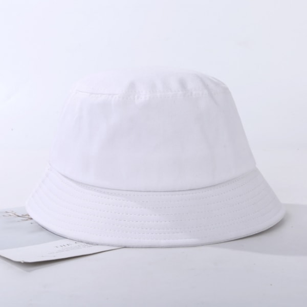 Hvid fiskehat bucket hat hat hvid one size