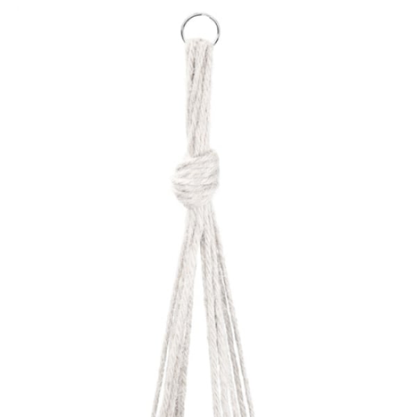 Makramee-amppeli - 120 cm Valkoinen