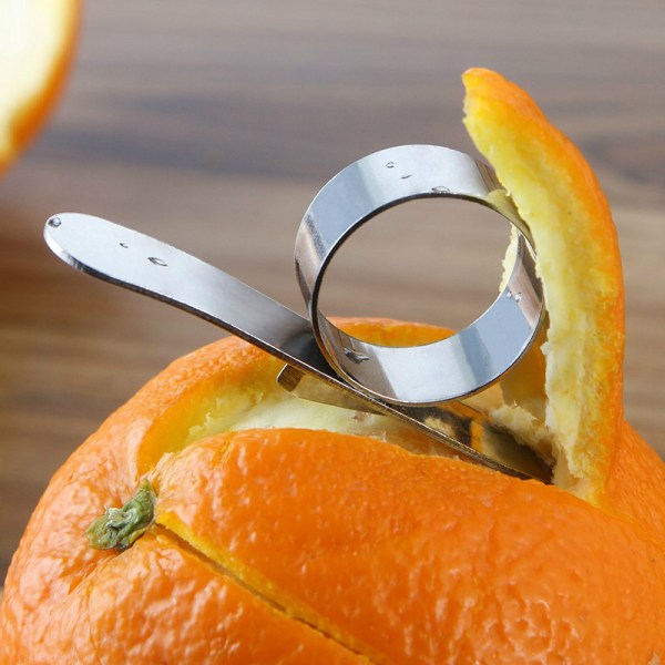 Rustfrit stål Appelsinskræller Remover Slicer Cutter Citron Citrus