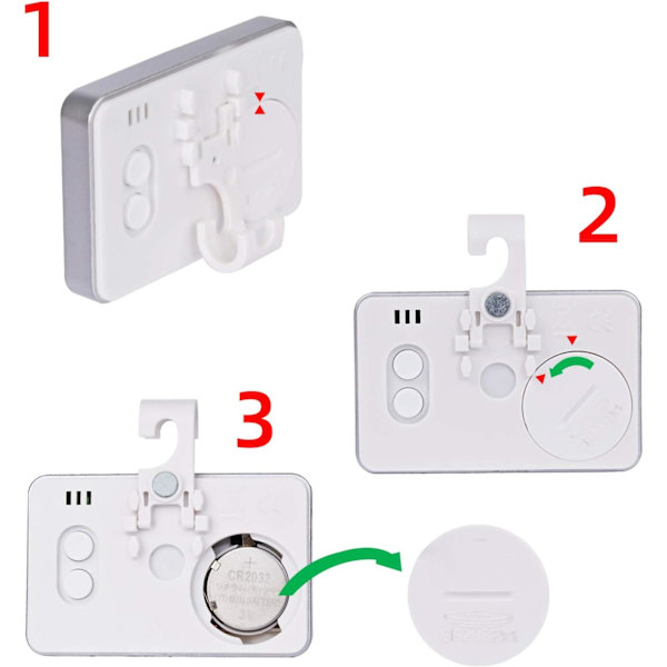 3X køleskabs termometer digitalt termometer fryser termometer ref