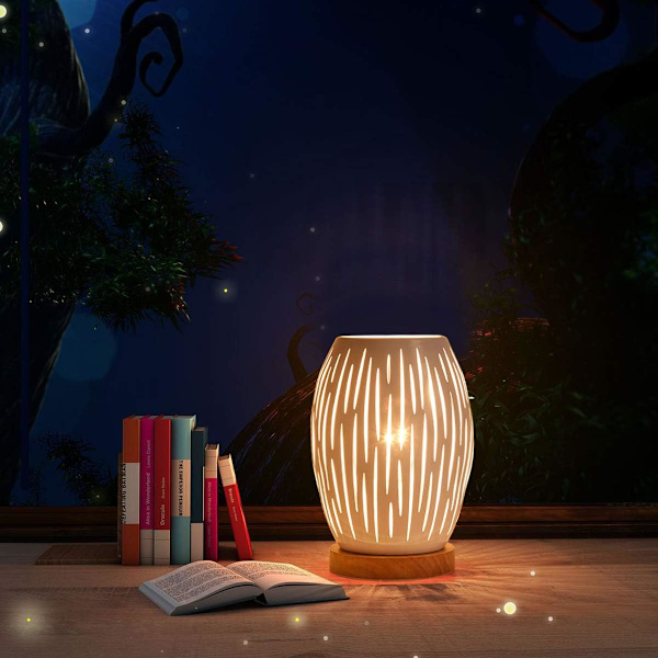E27 60W Vit bordslampa för hem Enkel bordsbelysning AC-belysning Konstdekoration