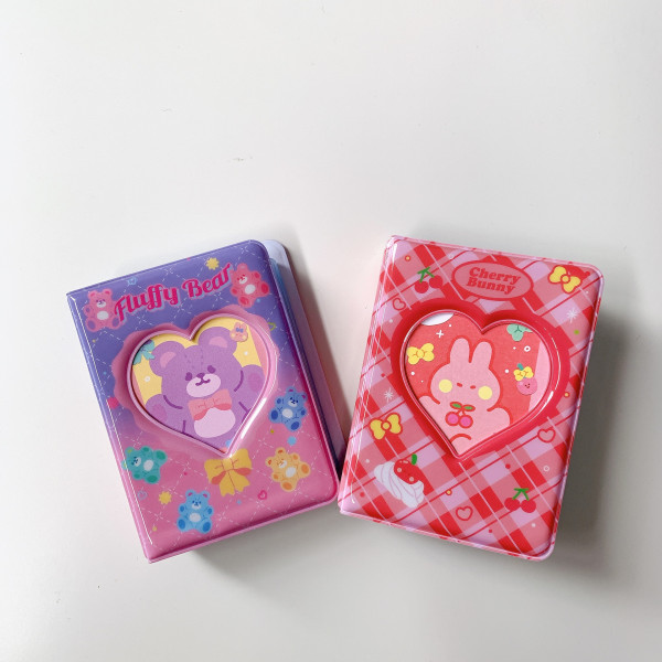 3 tums minifotoalbum Kpop fotokorthållare Star Idol Love，2 sid