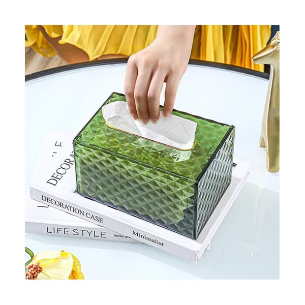 Hushållspapperslåda Transparent skrivbordspapperslåda Pumppapper
