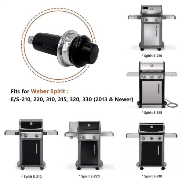 Reservedel Weber Lighter Trykknap/Afbryder Passer til Weber Spirit E/