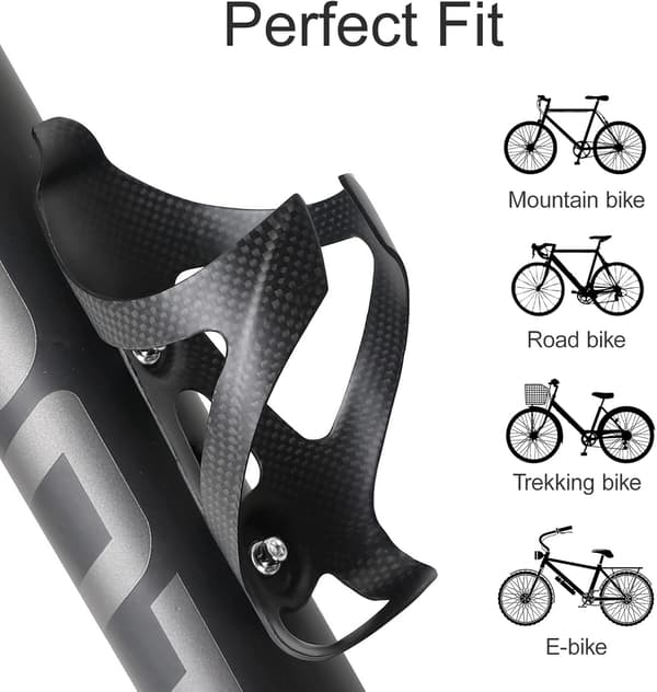 Cykelvattenflaskhållare, Relaxyee Kolfiber Cykelflaskhållare