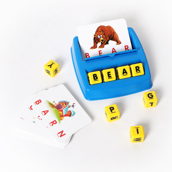 Pedagogiska leksaker för pojkar i åldrarna 3-45, matchande bokstavsspel för Ki