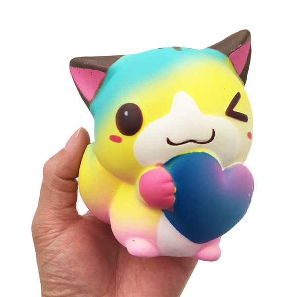 Squishies Galaxy Cat Långsamt stigande samling Nyhet Stress Reli