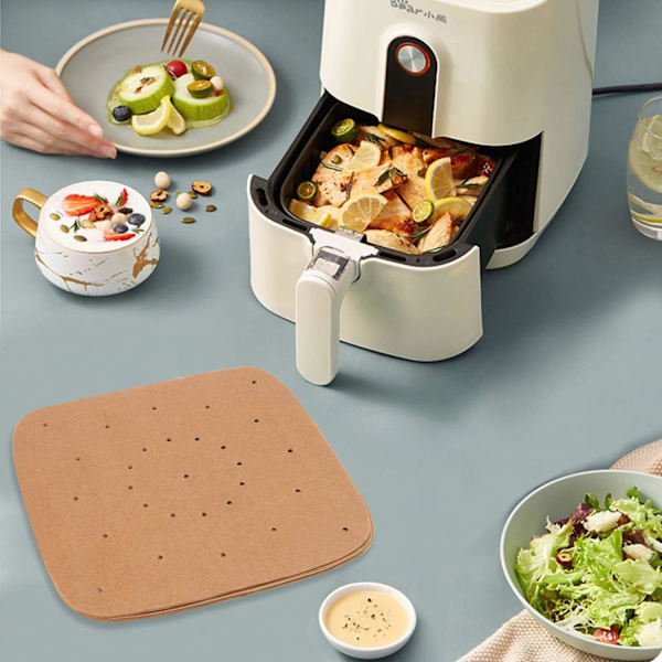 Rundt bagepapir 12,6 tommer Dutch Oven Liners engangs Wh