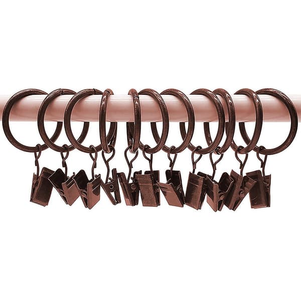30 stk gardinringer med klips, rustfritt metallgardinring, 25