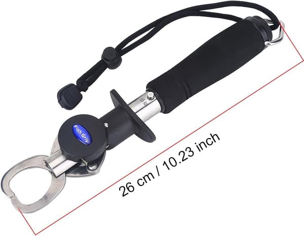 Fiskpincett med griptång, griptång, 1 m måttband, 15 kg vikt