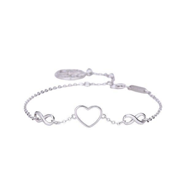 925 Sterling Silver justerbart armband för kvinnor flickor