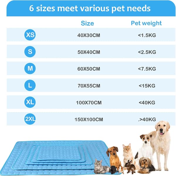 Køleunderlag til hund, køleunderlag til hund, køleunderlag til kat, koldt underlag til kat, tæppe
