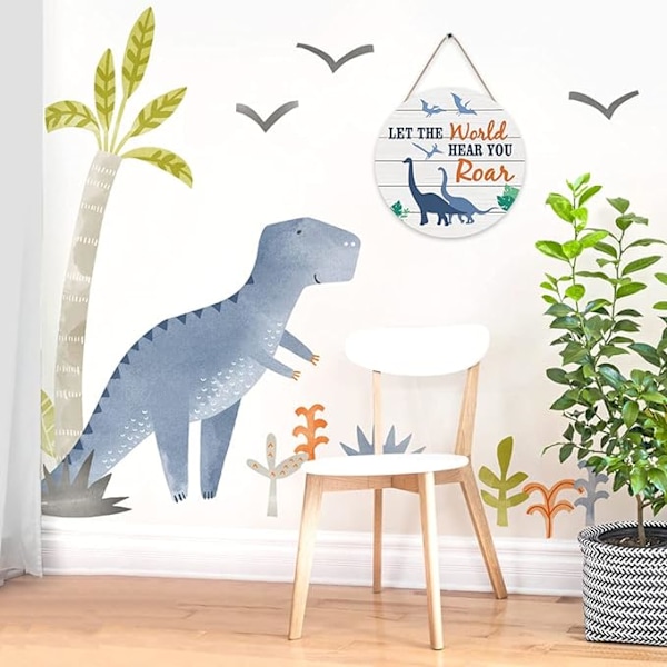 Inspirerande citat Trä Hängande Skylt Plakett, Låt Världen Höra