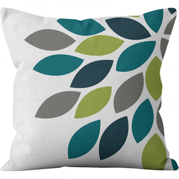 45x45cm ulkoilutyynynpäällinen, 4 kappaleen setti, vedenpitävä sininen ja vihreä