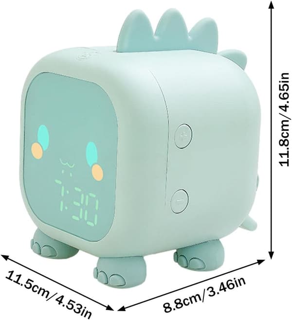 Barnväckarklocka Dinosaurie Digital Väckarklocka med Snooze M