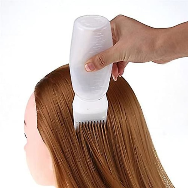 3 st Root Comb Applicator Flaska Tom Hårfärgningsflaska Dispensering